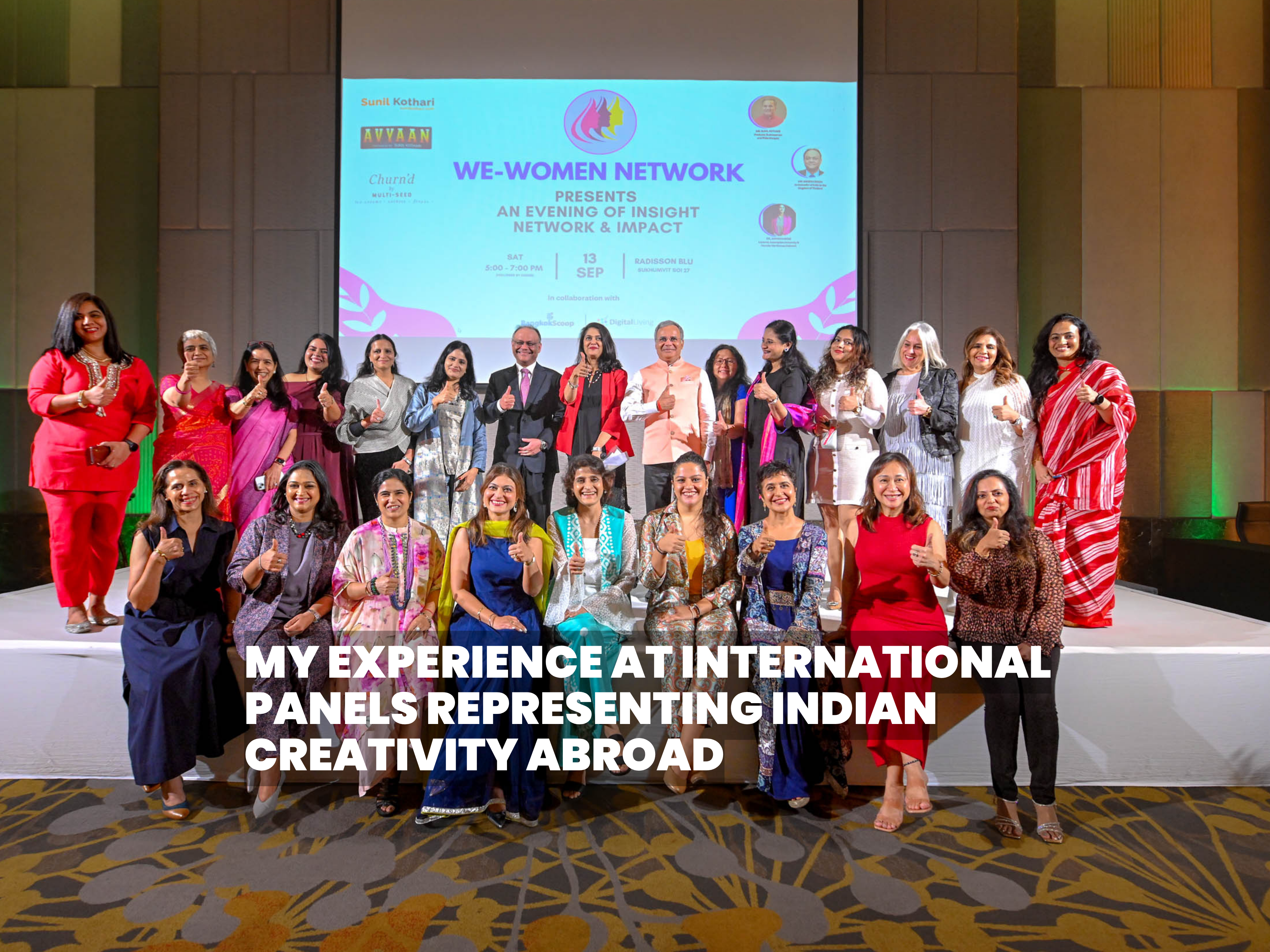 My Experience at International Panels Representing Indian Creativity Abroad

